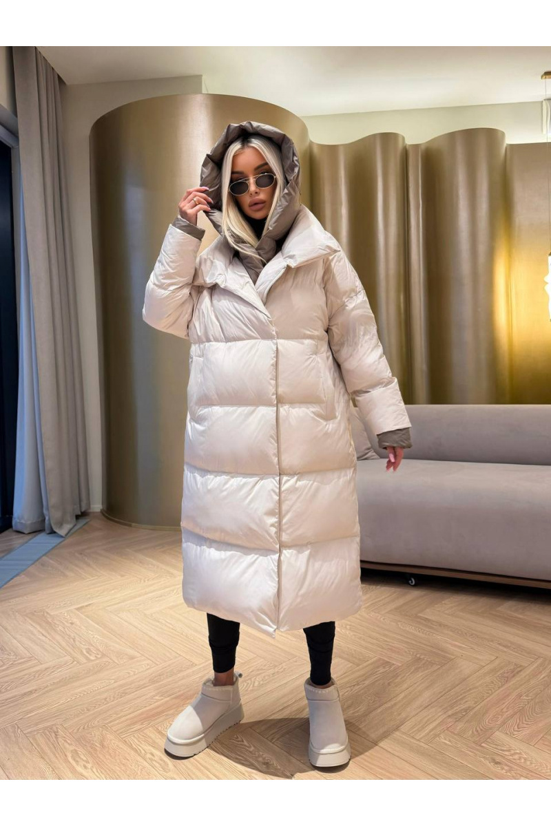 Max Mara Женский пуховик с капюшоном premium - Beige