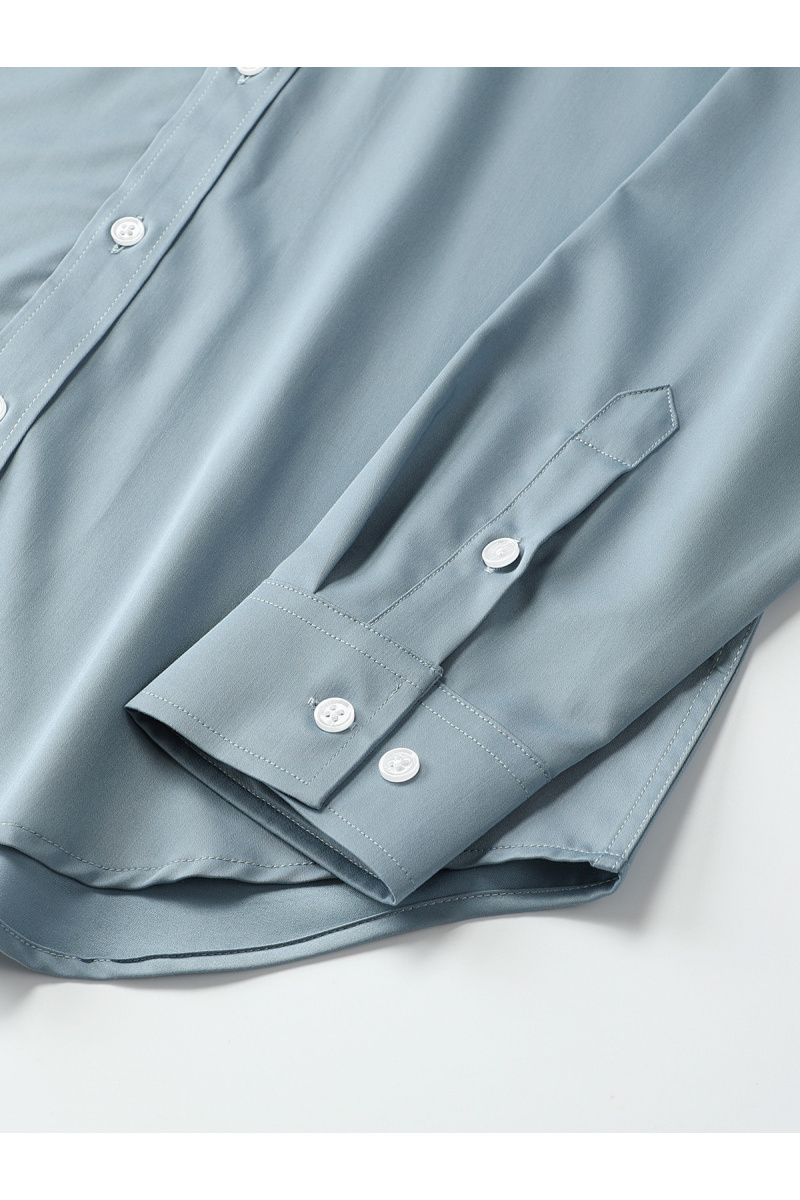 Loro Piana Рубашка голубого цвета premium