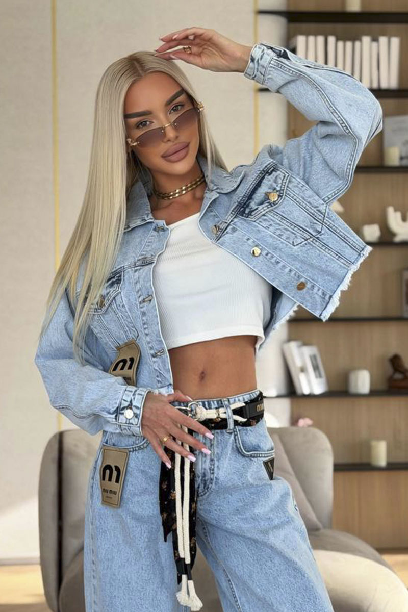 MIU MIU Женская джинсовая куртка premium