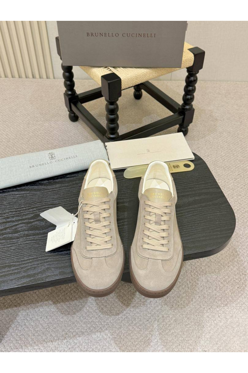 Brunеllо Сuсinеlli Замшевые кроссовки low-top - Beige