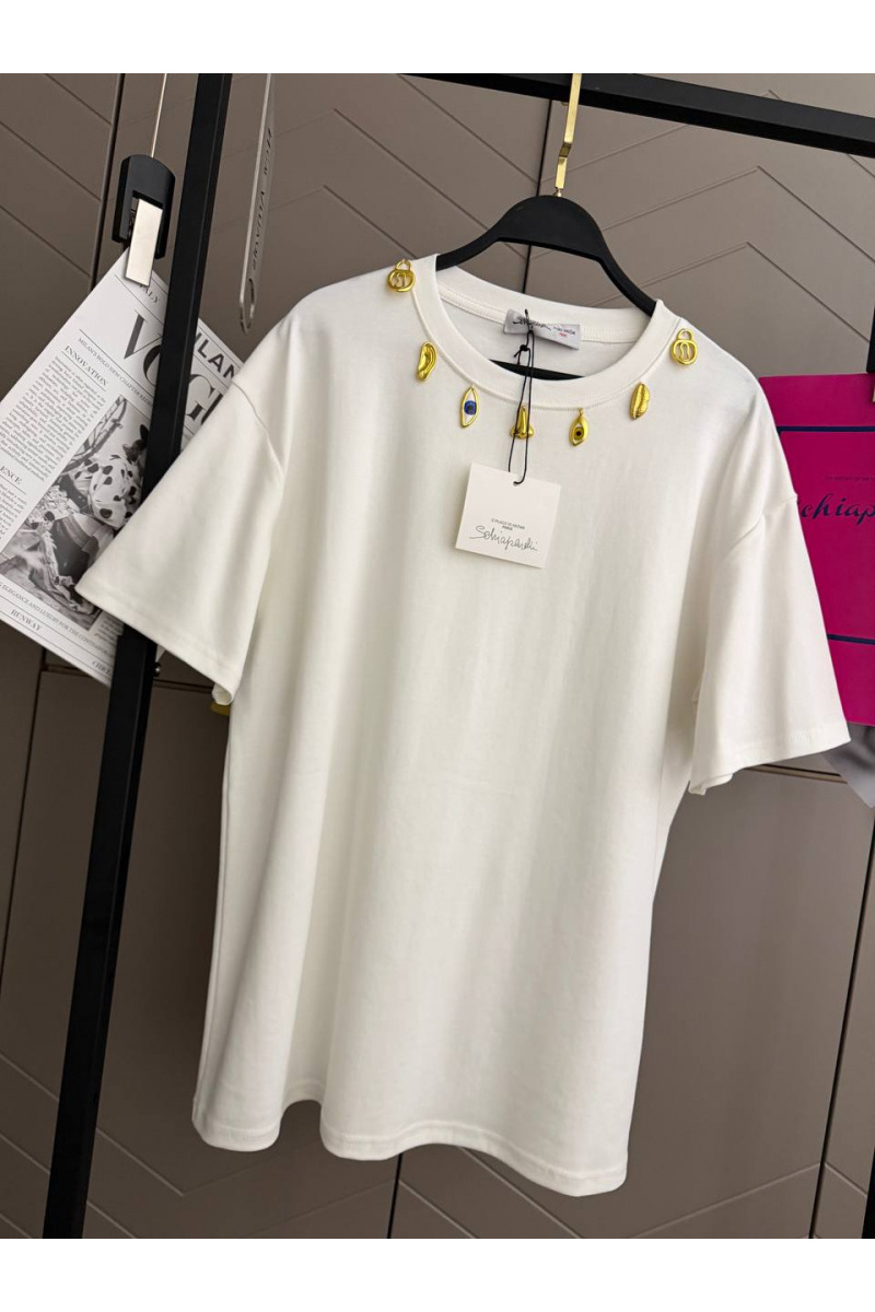 Schiaparelli Женская базовая футболка premium - White