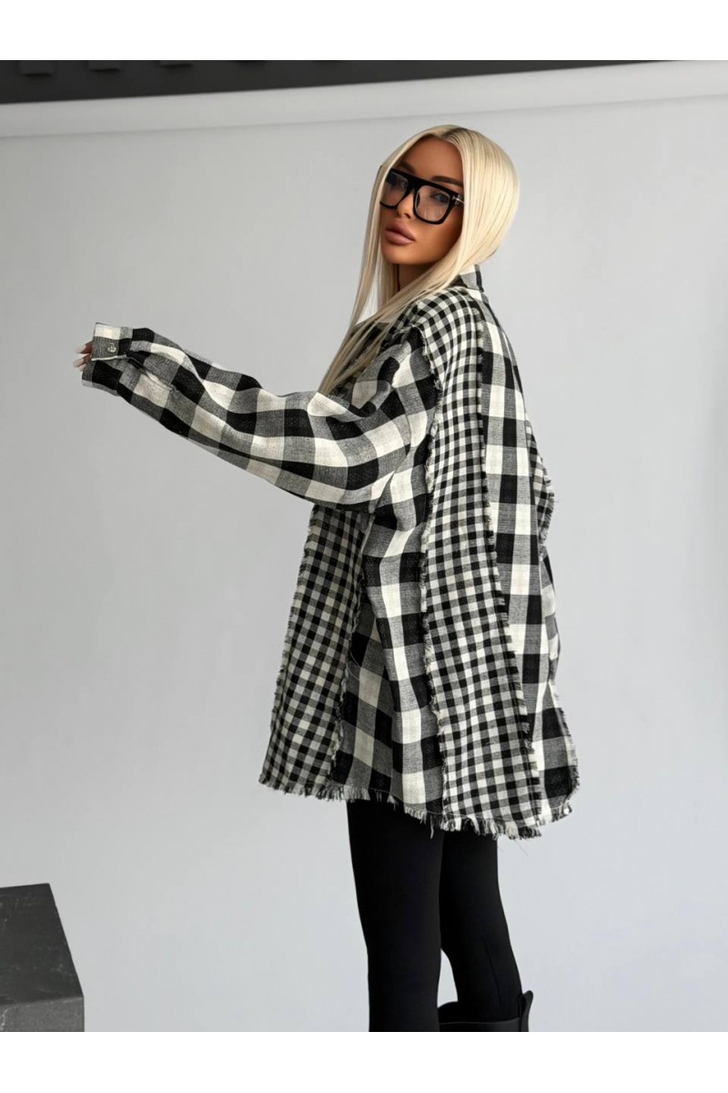 Chrome Hearts Женская рубашка в клетку premium