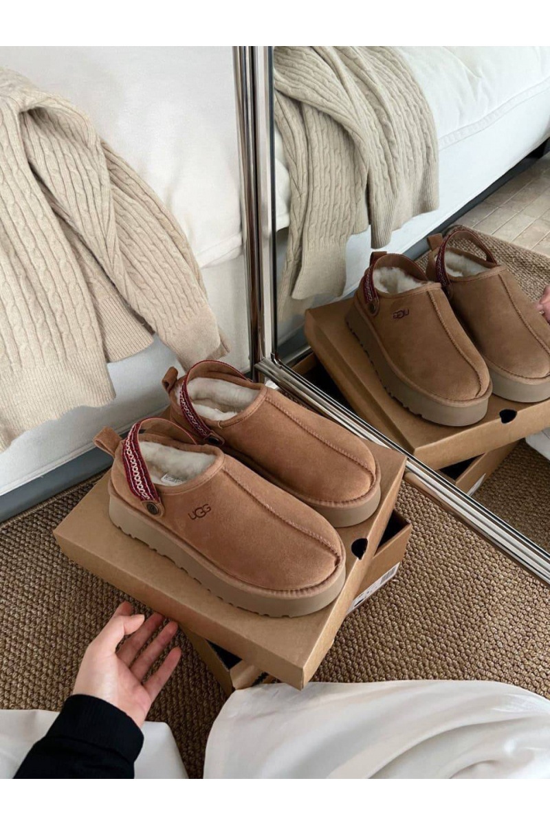 UGG Замшевые женские слиперы с мехом Lanah