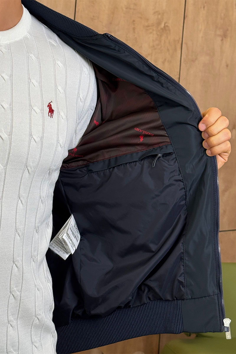 Polo Ralph Lauren Мужской тёмно-синий бомбер 