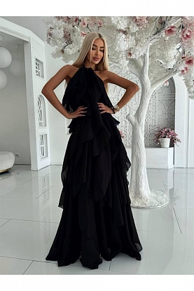 Женское чёрное платье 