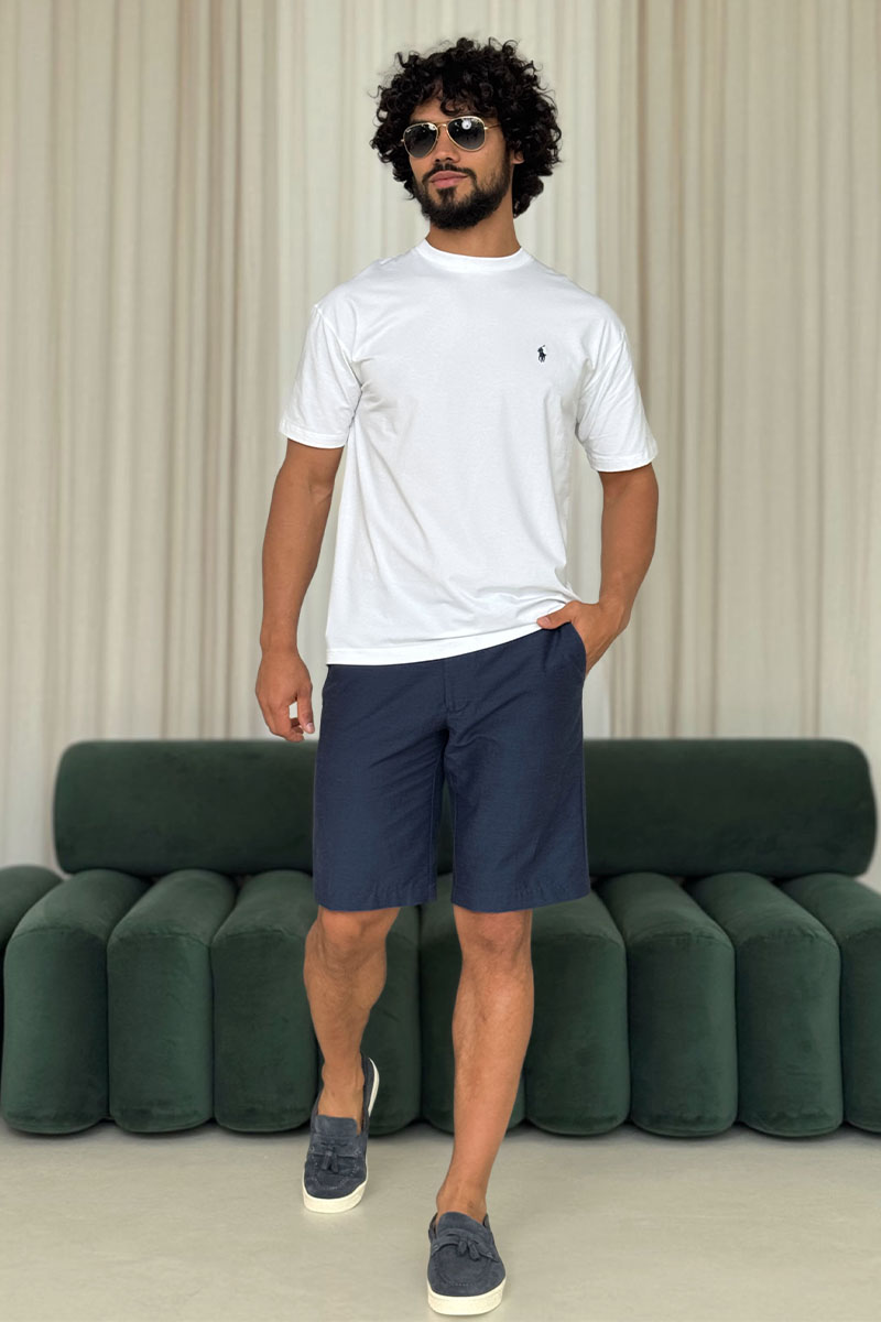 Polo Ralph Lauren Мужские тёмно-синие шорты 