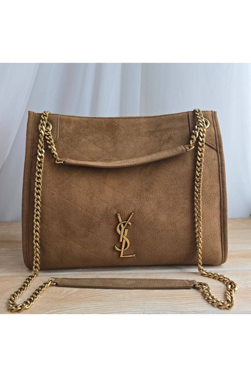 Yves Saint Laurent Замшевая сумка 32x25 см