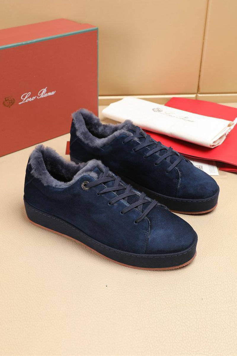 Loro Piana Зимние кроссовки с мехом 
