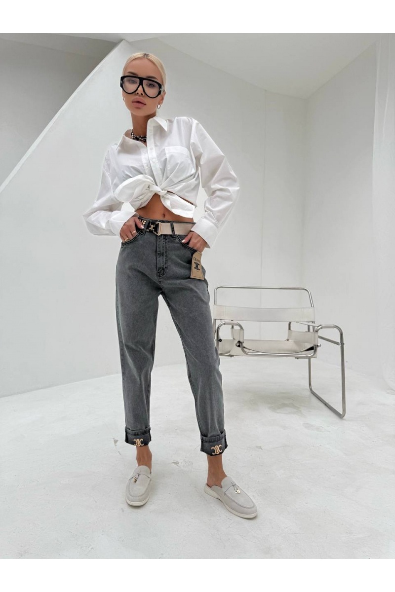 Celine Женские синие джинсы Slouchy