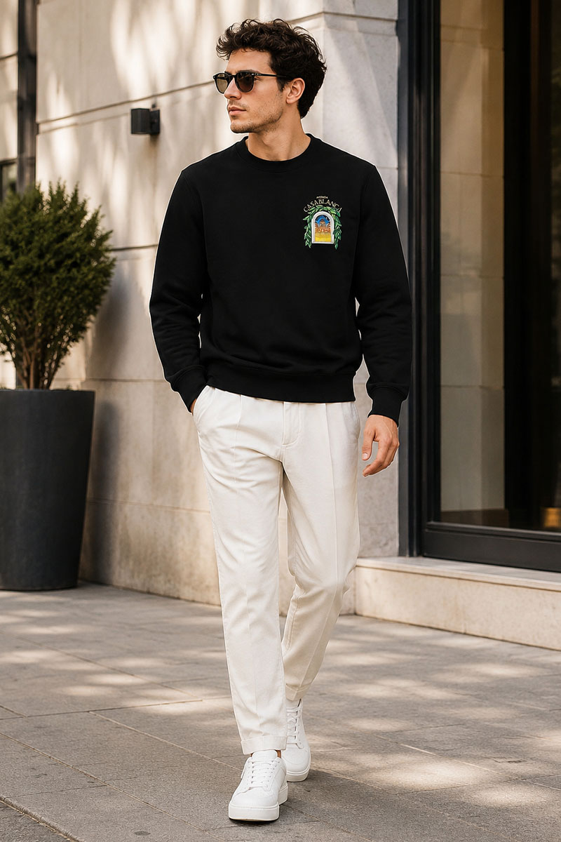 Casablanca Чёрный свитшот Avenida