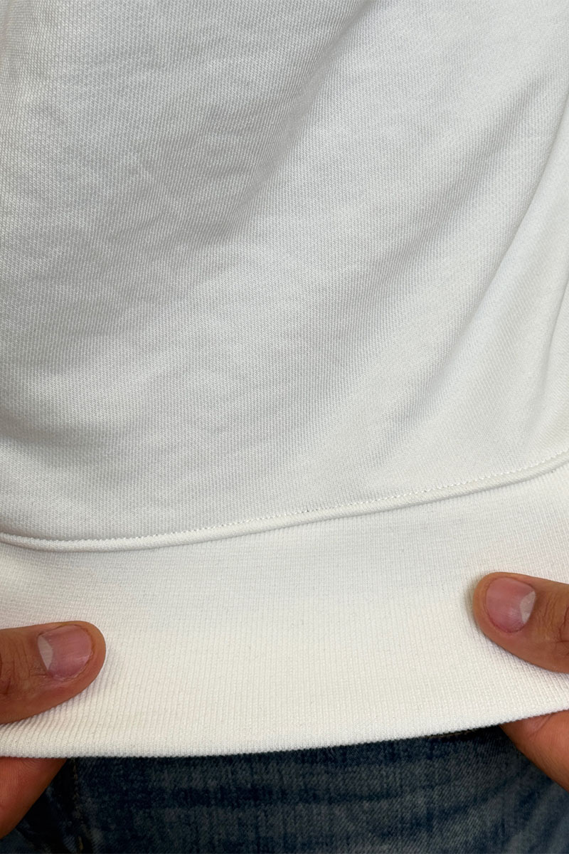 Emporio Armani EA7 Белый свитшот logo embroidery 