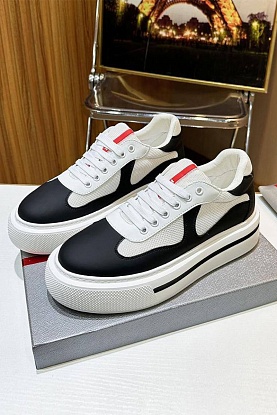 Комбинированные кроссовки logo-stripe - Black / White