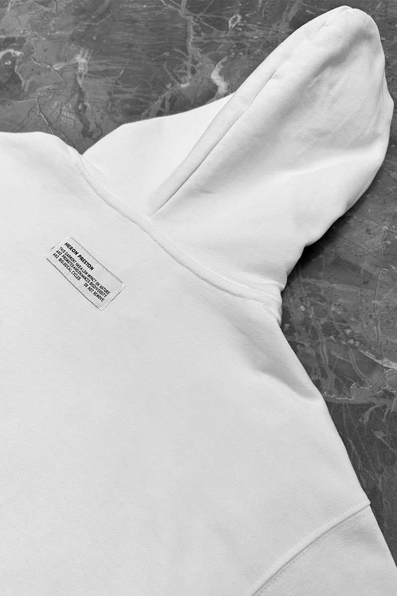 Heron Preston Белое оверсайз худи Periodic