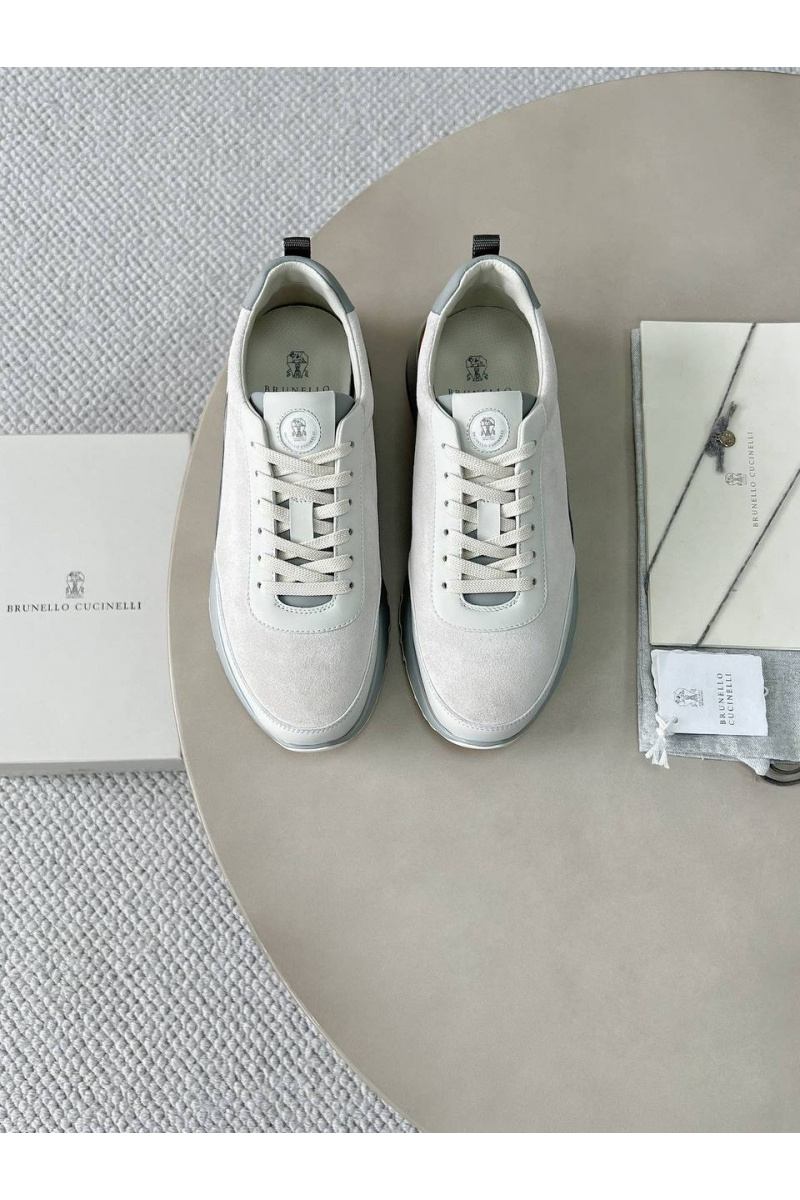 Brunеllо Сuсinеlli Замшевые кроссовки Premium - White