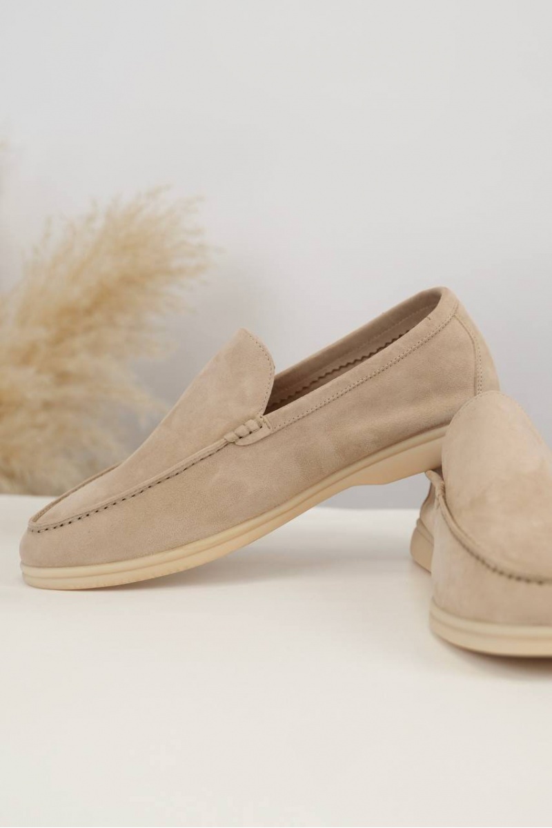 Loro Piana Мужские замшевые лоферы Summer Walk