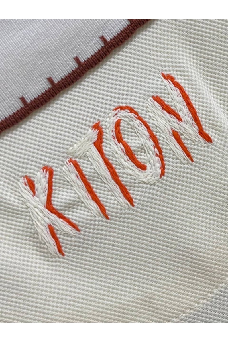 Kiton Мужское поло белого цвета premium