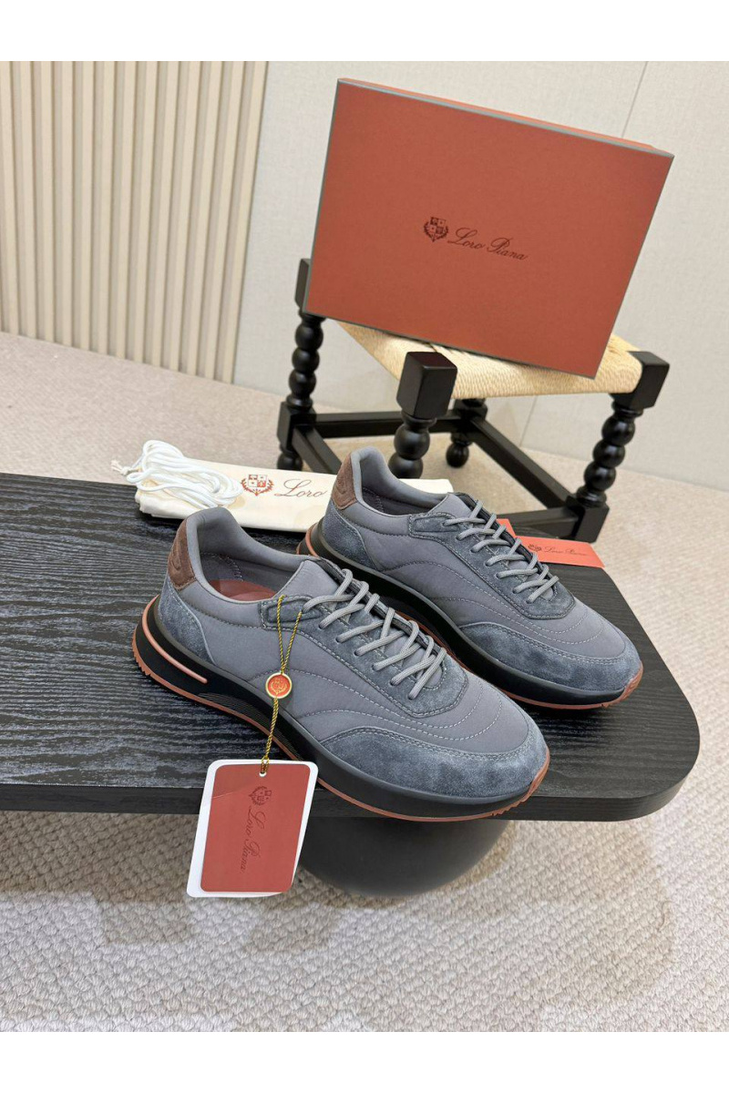 Loro Piana Мужские кроссовки Week End Walk - Grey