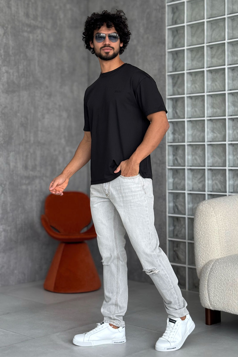 Zilli Мужская чёрная футболка 