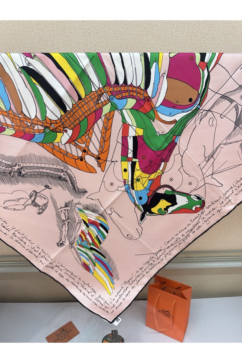 Hermes Платок Harnais Le Pegase premium 87x88 см
