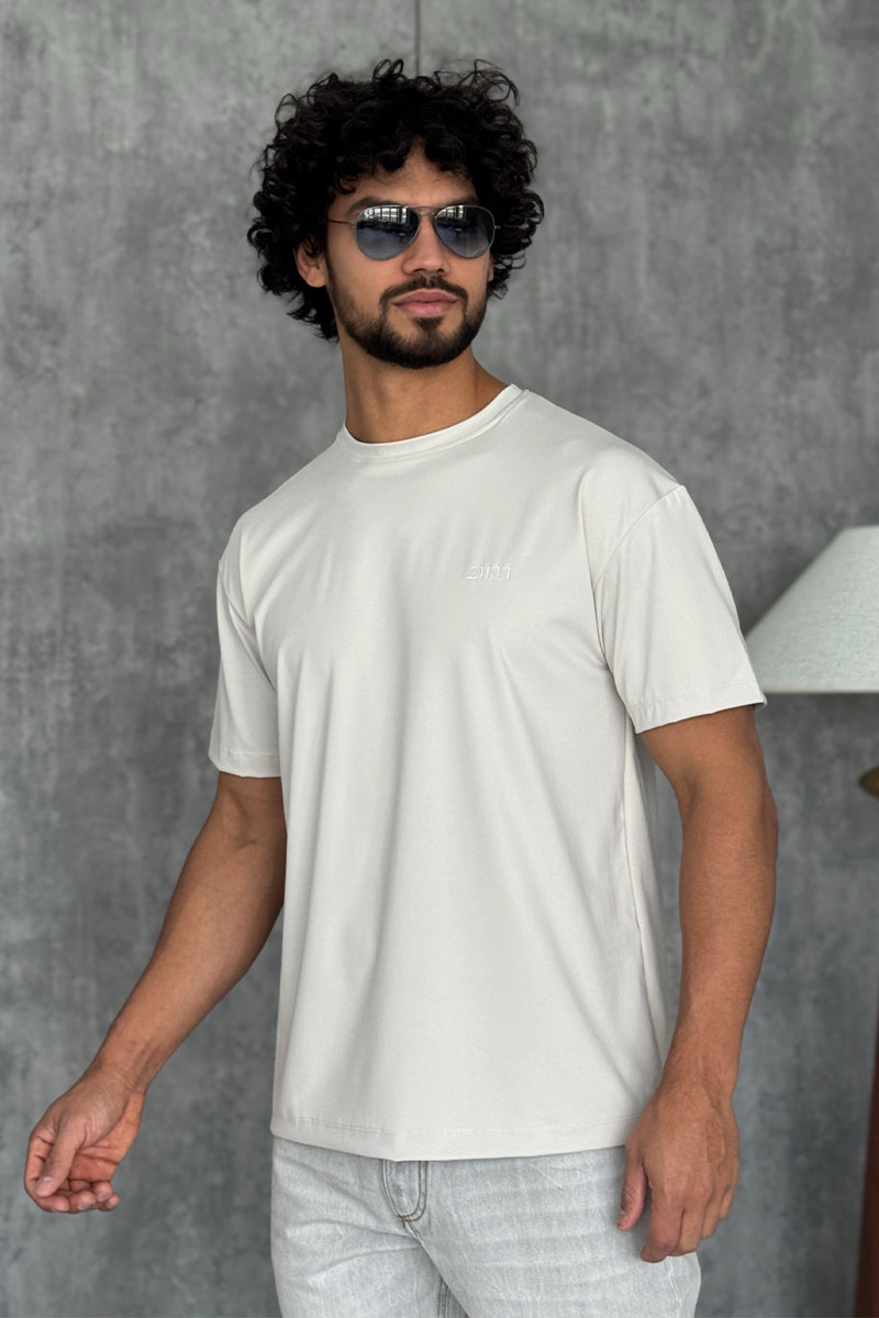 Zilli Мужская бежевая футболка 