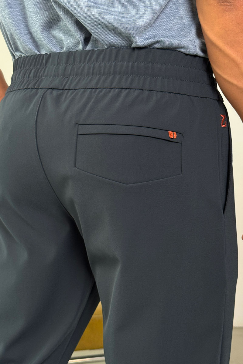 Zegna Мужские тёмно-синие штаны 