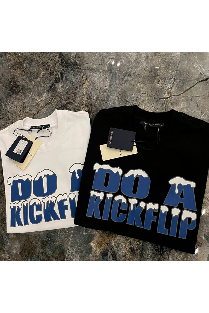 Lоuis Vuittоn Белая оверсайз футболка Do A Kickflip
