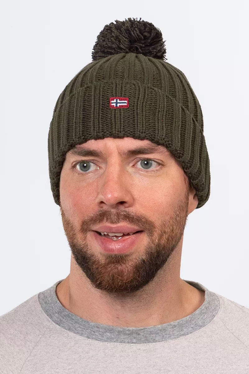 Napapijri Шапка цвета хаки Semiury 