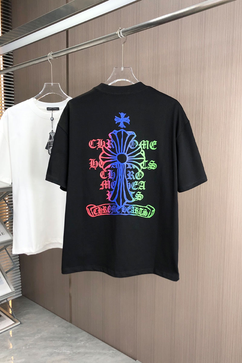 Chrome Hearts Чёрная оверсайз футболка Premium