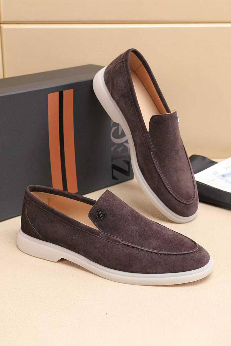 Zegna Мужские замшевые лоферы 