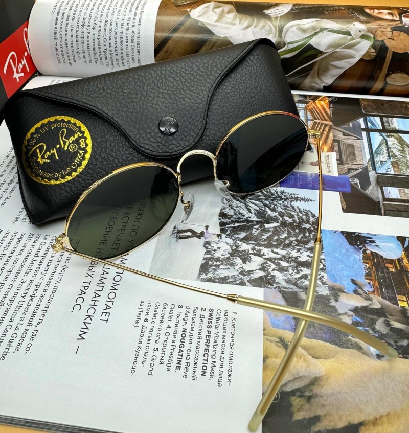 Ray-Ban Солнцезащитные очки Oval Metal - Green