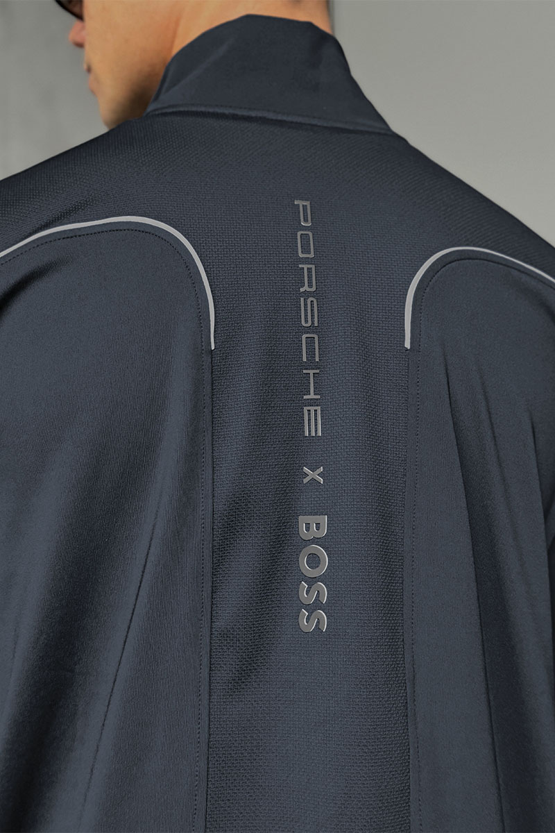 Hugо Воss Мужской спортивный костюм цвета антрацит Porsche