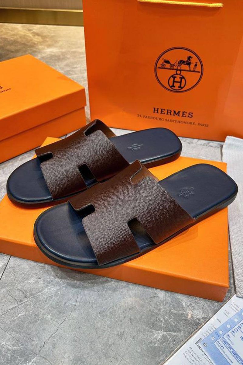 Hermes Мужские шлёпанцы Izmir - Brown