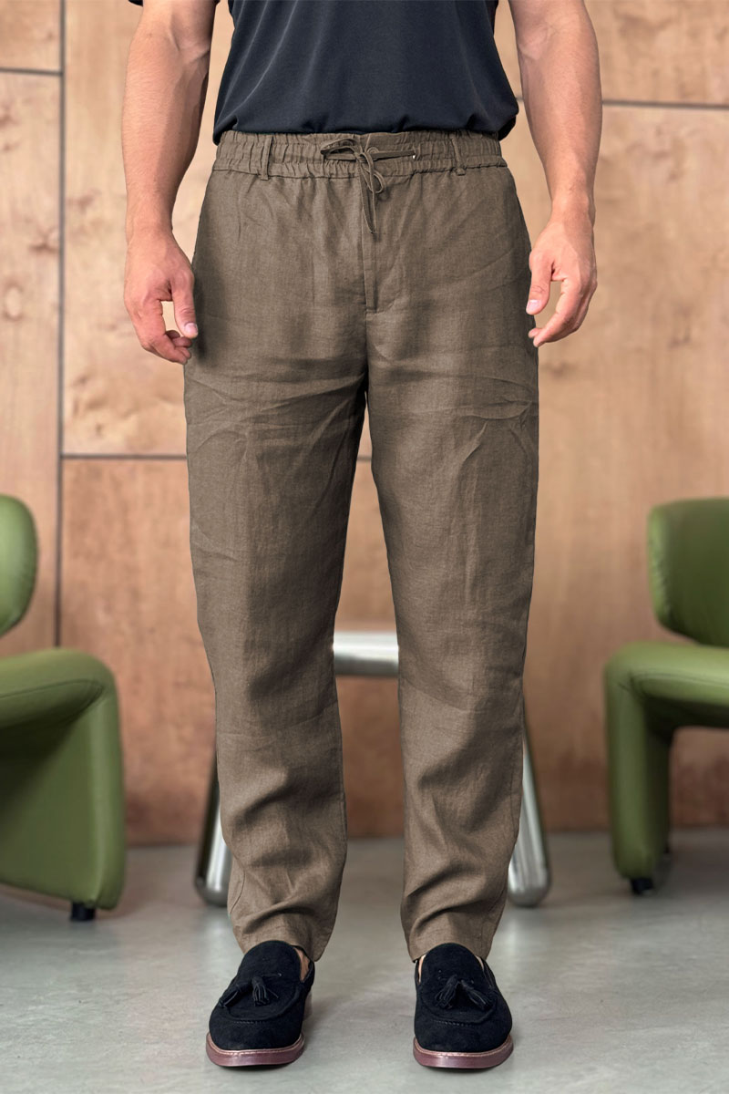 Loro Piana Мужские коричневые брюки 