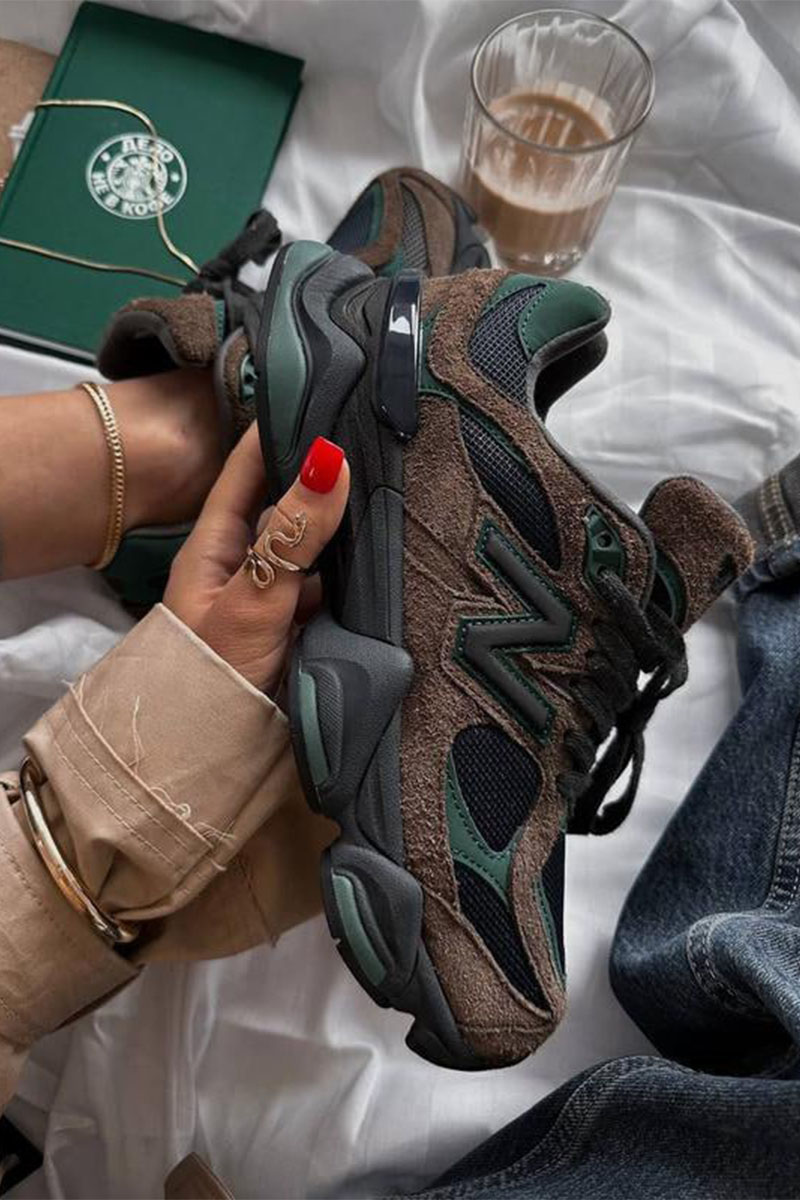 Sneakers Кроссовки 9060 - Brown / Dark Green