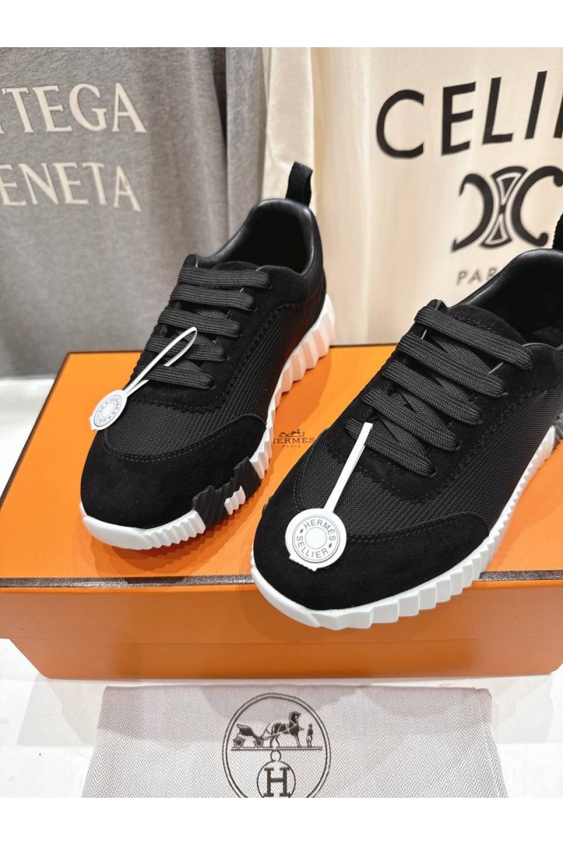 Hermes Женские кроссовки Bouncing  premium - Black