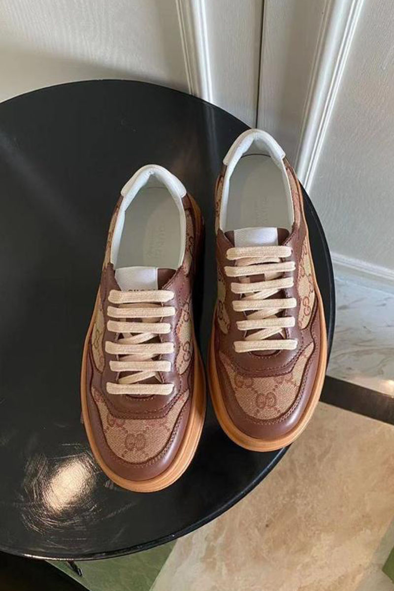 Gucci Мужские бежевые кроссовки