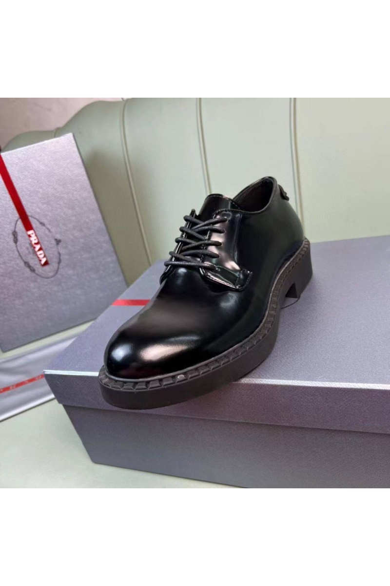 Prada Мужские кожаные ботинки Premium