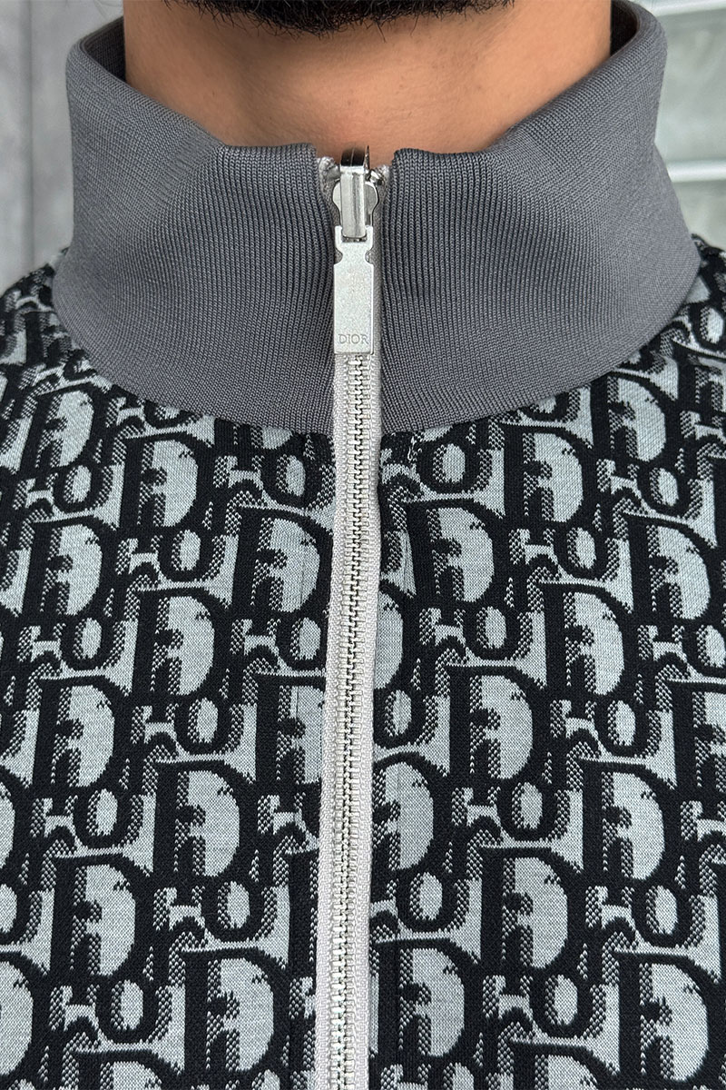 Dior Мужская двусторонняя куртка Oblique jacquard 