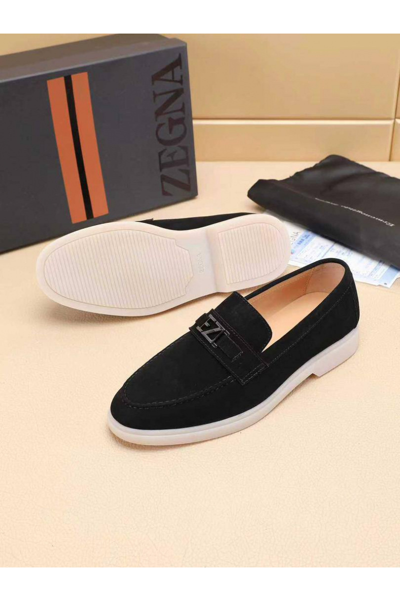 Zegna Мужские замшевые лоферы 