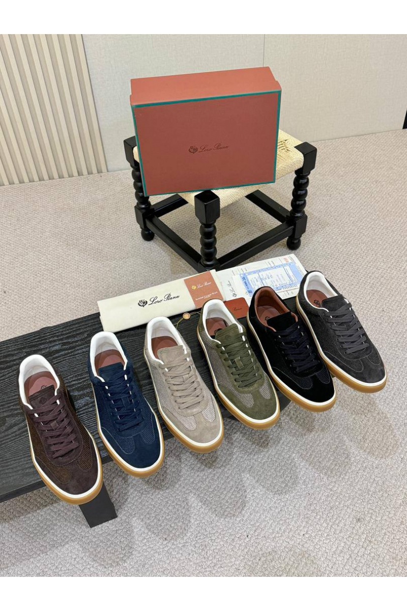 Loro Piana Мужские кроссовки Tennis Walk - Green