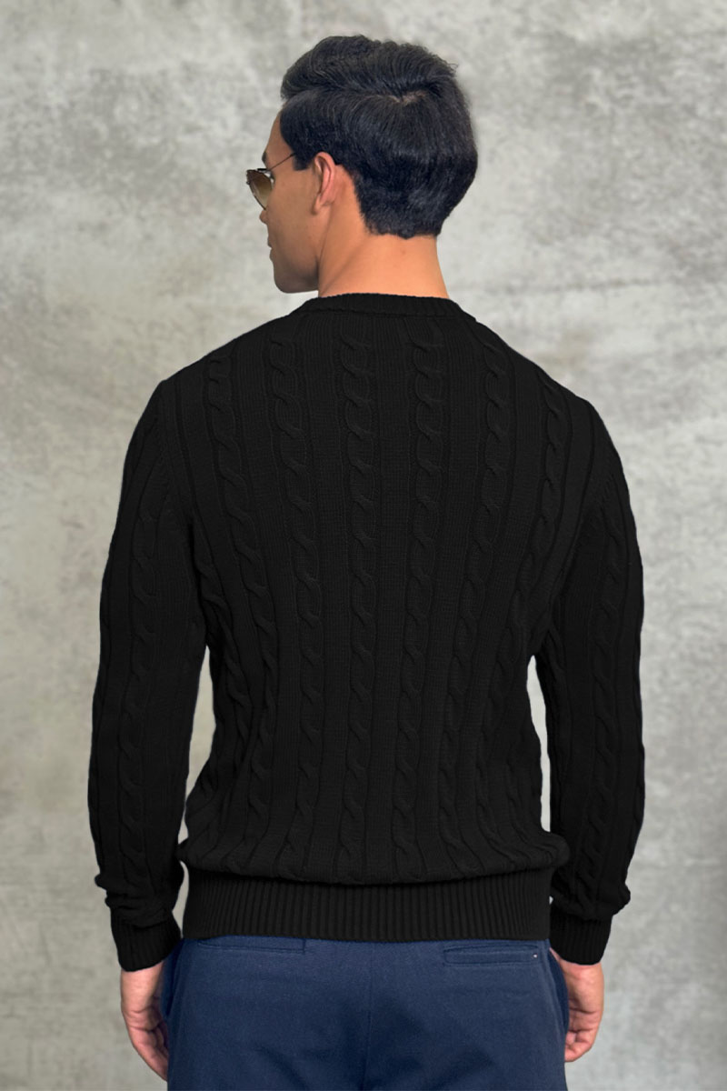 Polo Ralph Lauren Мужской свитер cable-knit - Black