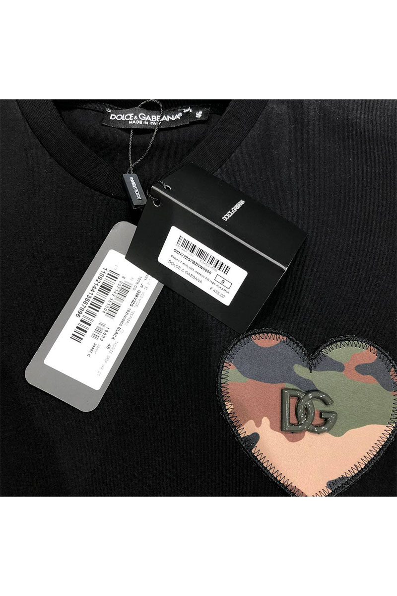 Dоlсе & Gаbbаnа Белая мужская футболка camouflage heart