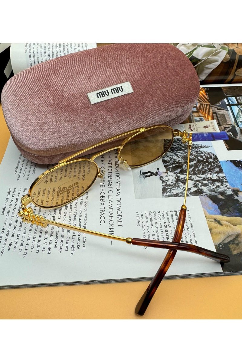 MIU MIU Женские солнцезащитные очки Oval