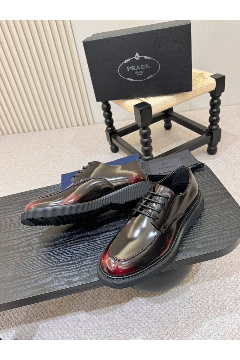 Prada Лакированные ботинки premium - Brown