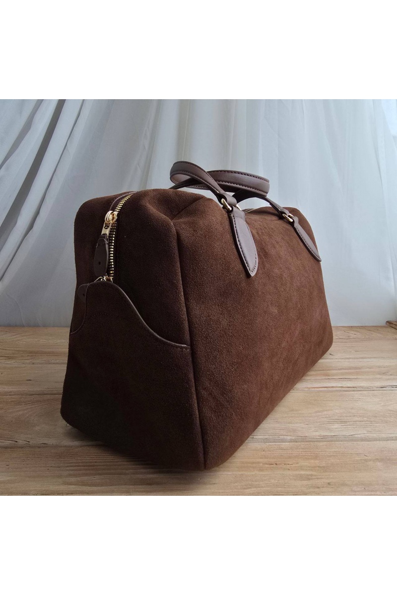 Loro Piana Замшевая сумка Medium Needle 39x23 см