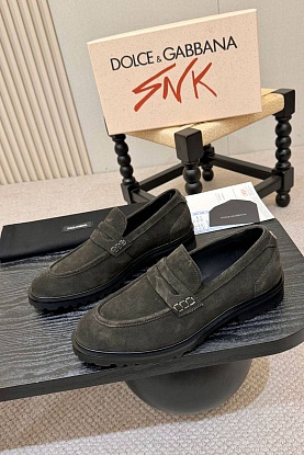 Мужские замшевые лоферы