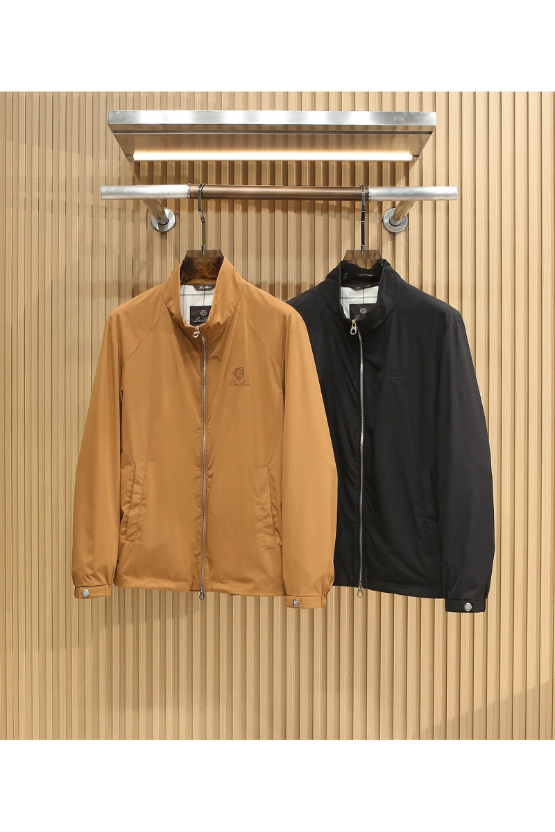 Loro Piana Мужская чёрная ветровка 