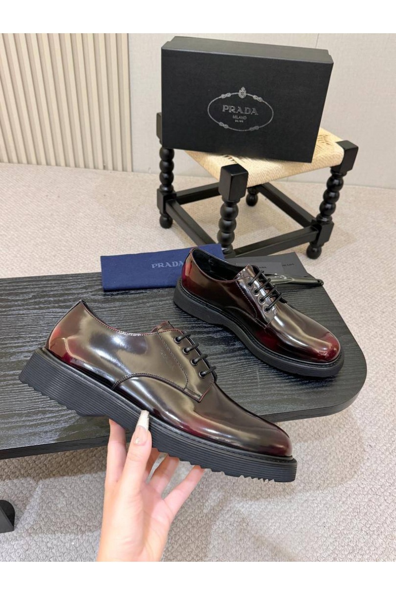 Prada Лакированные ботинки premium - Brown