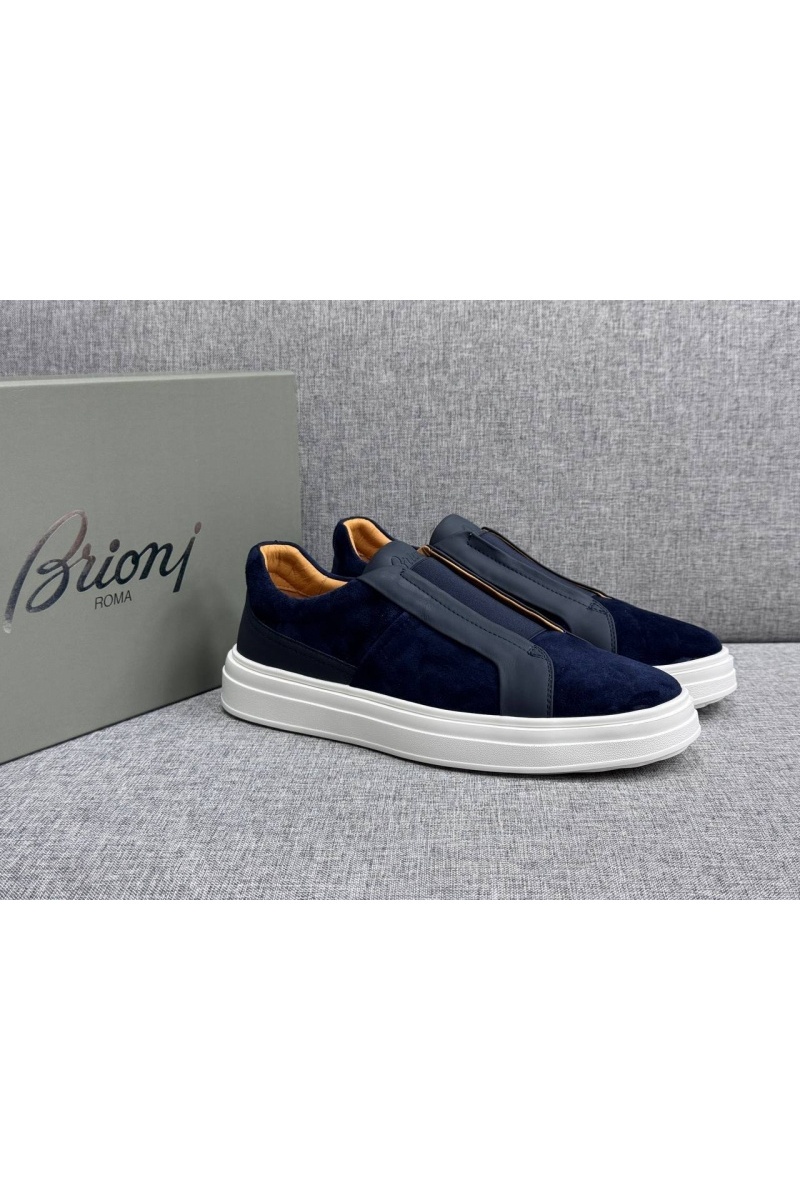 Brioni Мужские комбинированные слипоны 