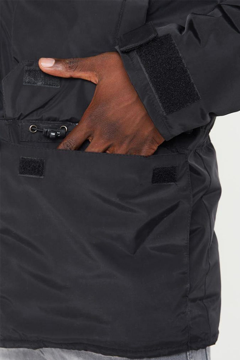 Stone Island Парка чёрного цвета compass-patch